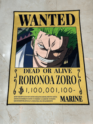 Zoro Wanted Poster Rug