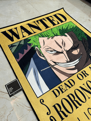 Zoro Wanted Poster Rug Zoom Out