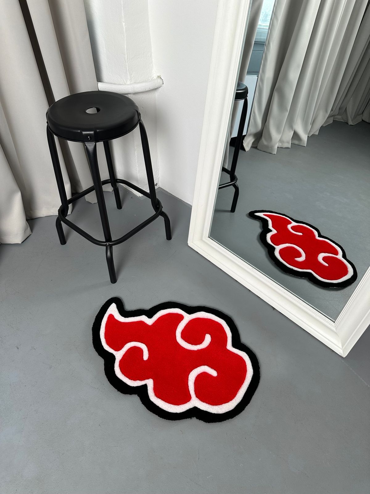 Akatsuki Cloud Rug | Custom Hand-Tufted Anime Rugs | MerchxManga