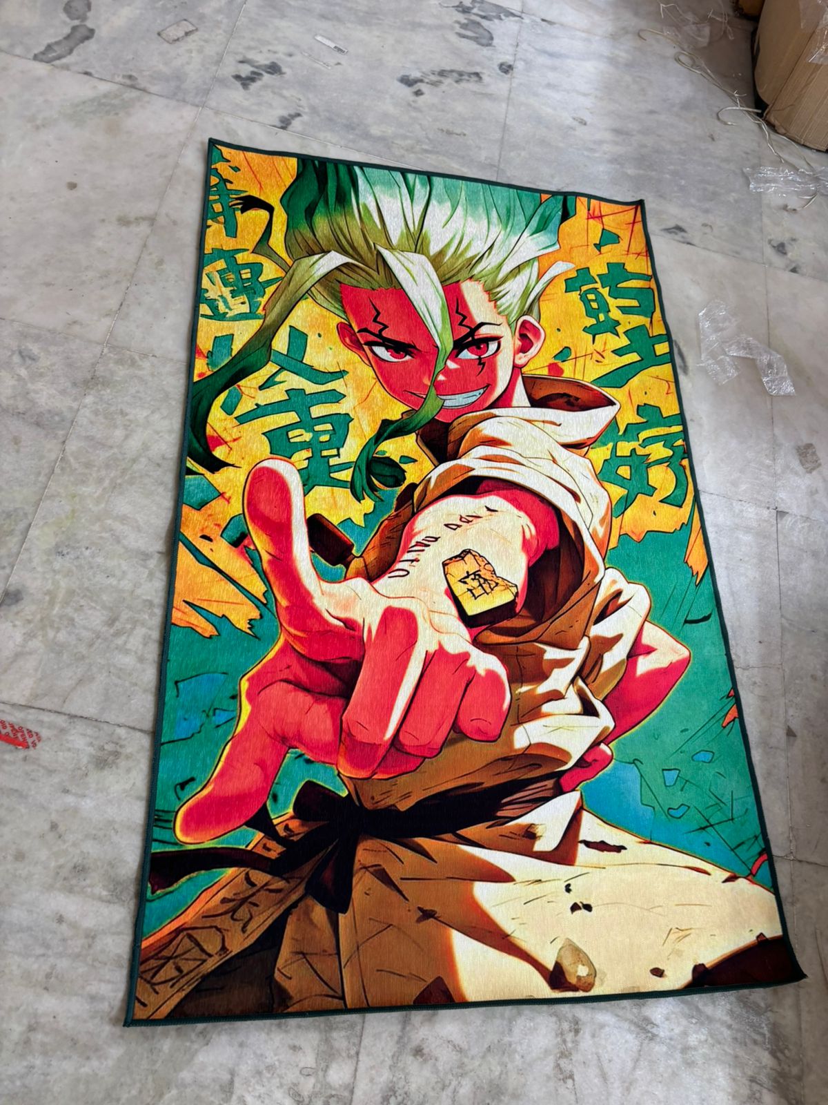 Dr. Stone Anime Rug | Tufted Rug & Room Decor Accessories|MerchxManga