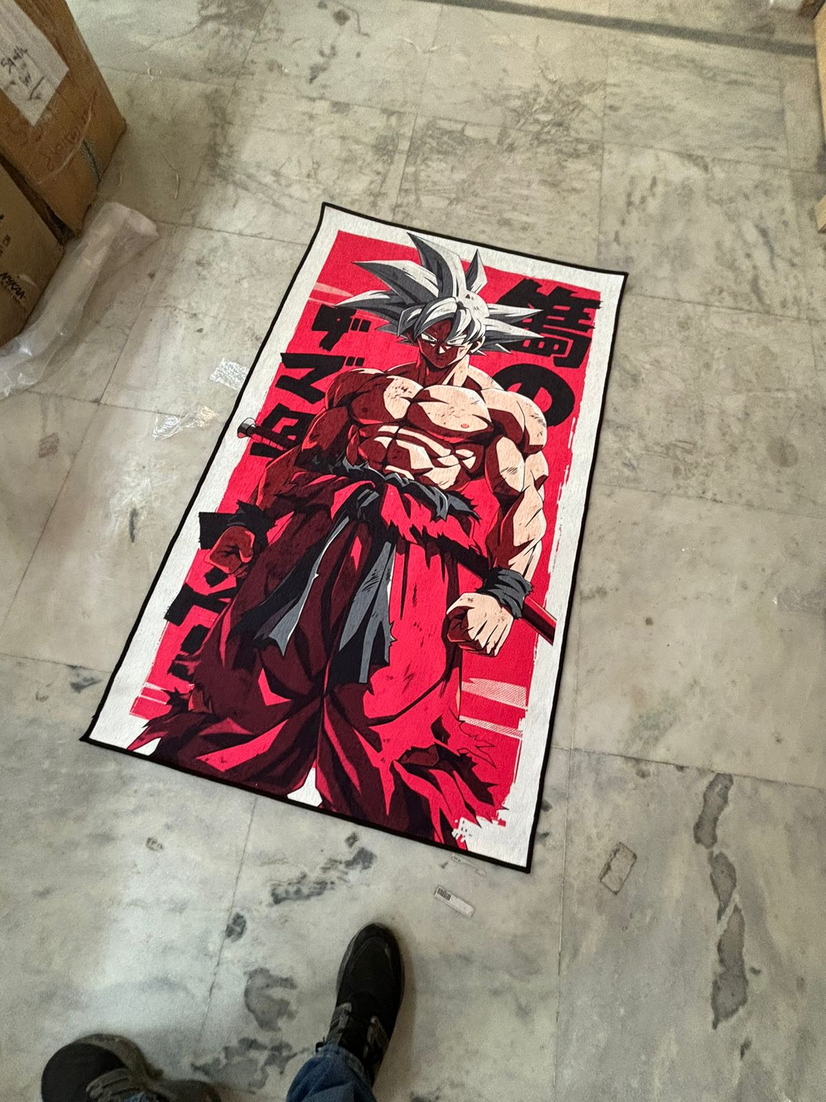 Goku Rug Dragon Ball Z: Custom-Printed Carpets by MerchxManga