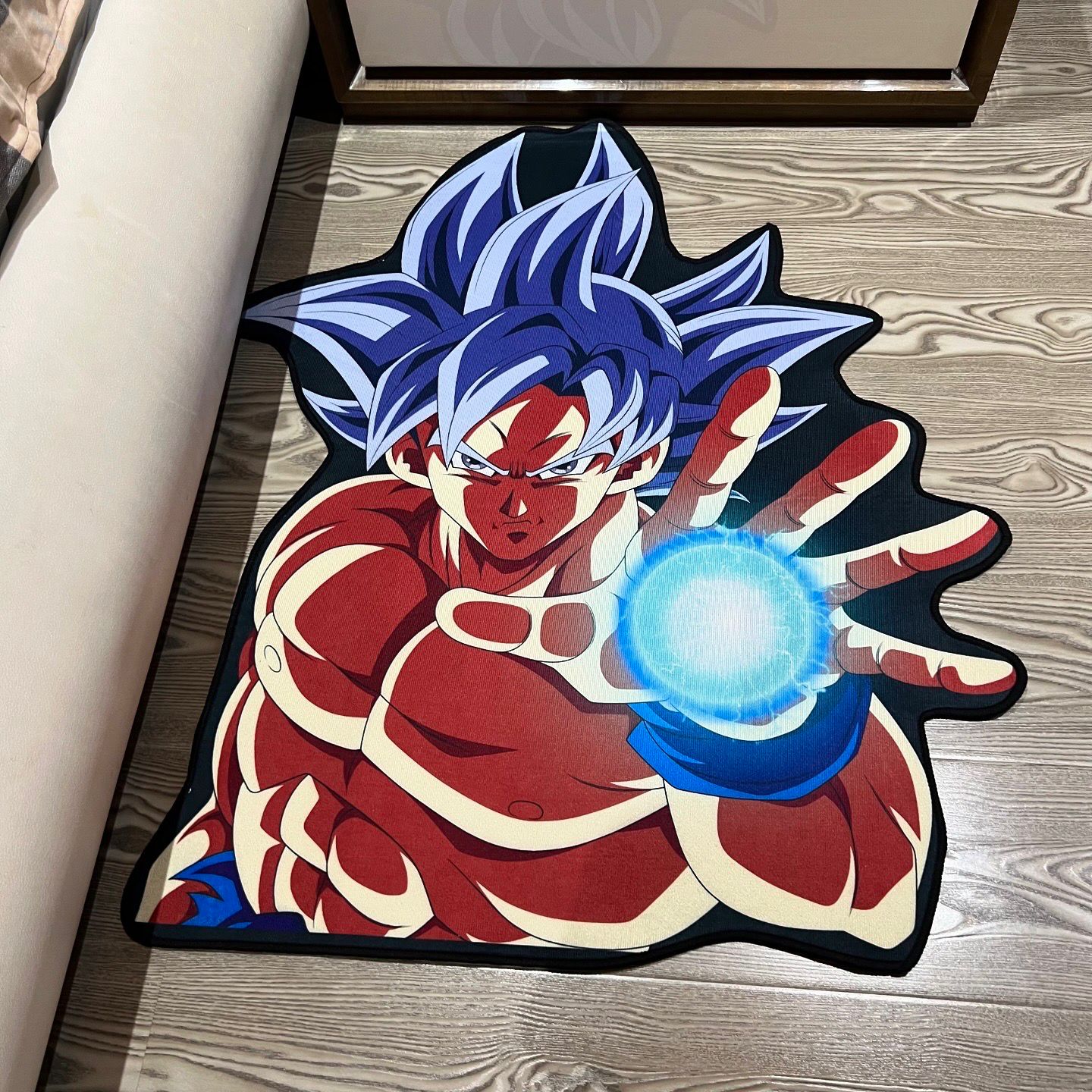 Dragon Ball Z Goku Kamehame Rug - Custom Handmade Rugs in India